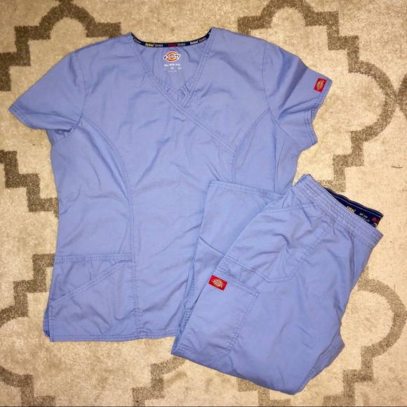 Dickies Other Ceil Blue Scrubs Set Xl Poshmark